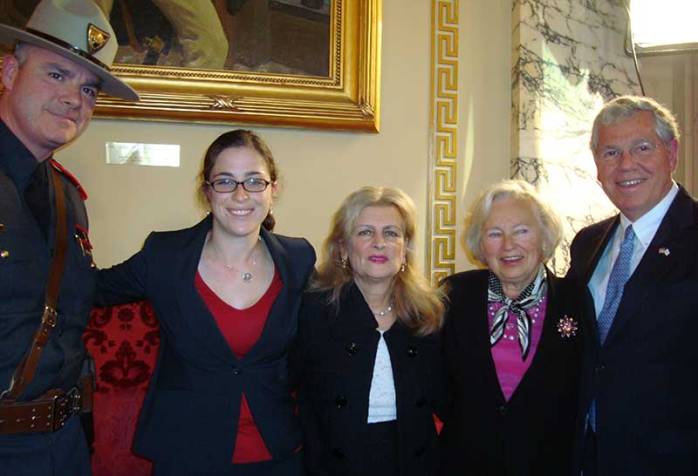 Brendan Doherty, Superintendent of the Rhode Island State Police, Melanie Shapiro, Representative Joanne Giannini, First Lady Suzanne Carcieri & Governor Donald Carcieri